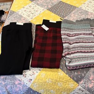 Three pairs sweater leggings- Maurice’s brand